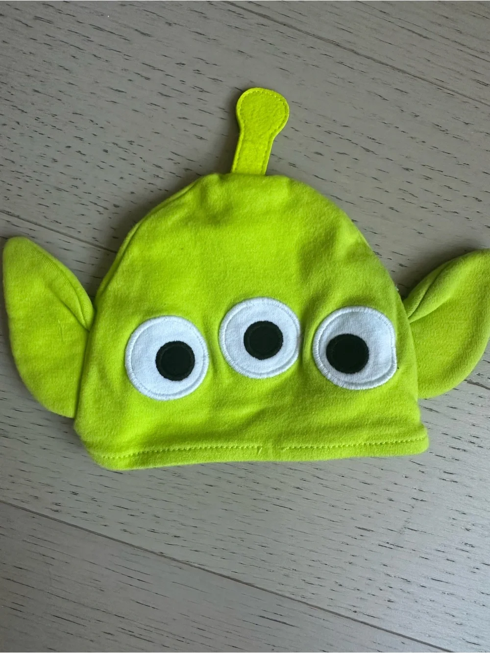 Disney Blue & Lime Alien Baby One-Piece with Hat